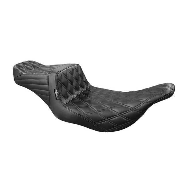 LePera, TailWhip 2-up Seat. Double Diamond Stitch, Black