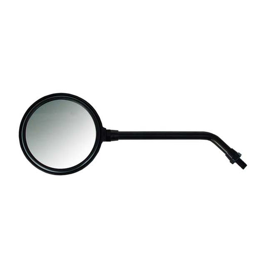 Texas Mirror. Black, Long Stem. Left Side Only