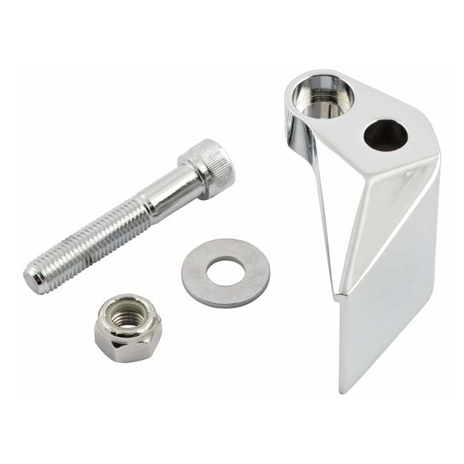 96-up Right Side Mirror Adapter. Chrome