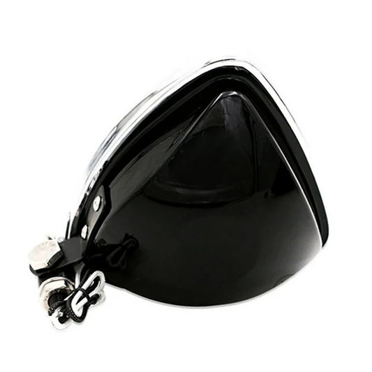 Triangle Chopper Spotlight. Black, Amber Lens.