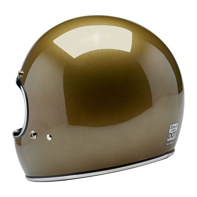 Biltwell Gringo Helmet - Ugly Gold Metallic - Helmets Full Face at Pedro’s Parts