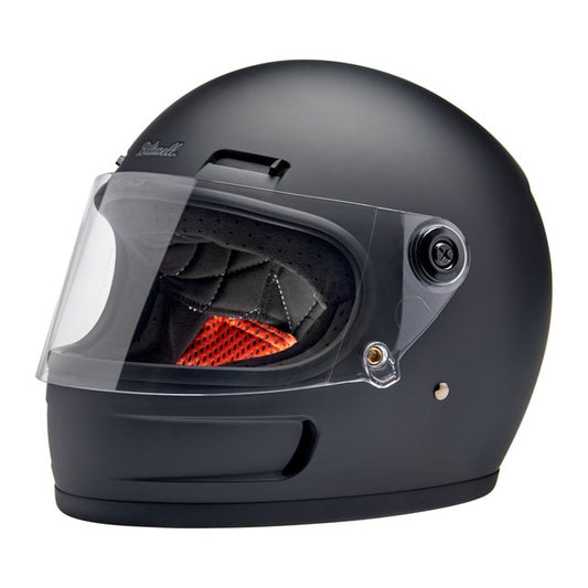 Biltwell Gringo SV Helmet - Flat Black - Helmets Full Face at Pedro’s Parts