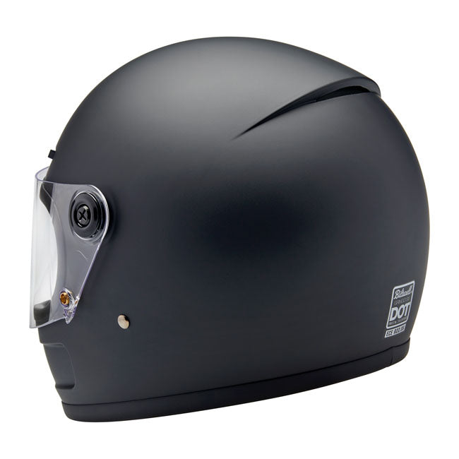 Biltwell Gringo SV Helmet - Flat Black - Helmets Full Face at Pedro’s Parts