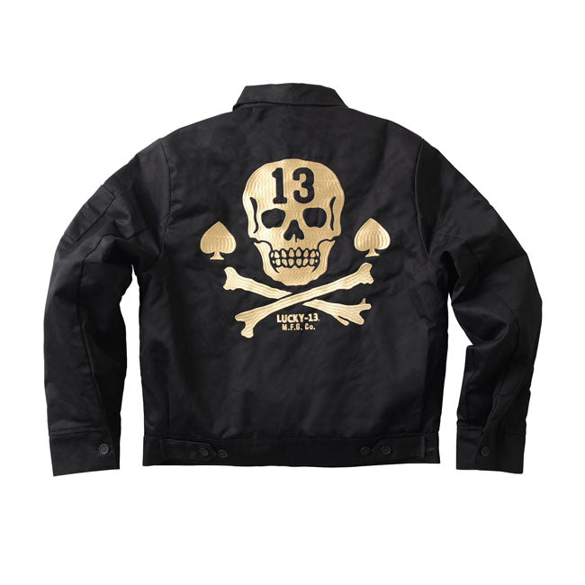Lucky 13 Pirate Skull workjacket black