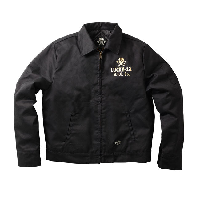 Lucky 13 Pirate Skull workjacket black