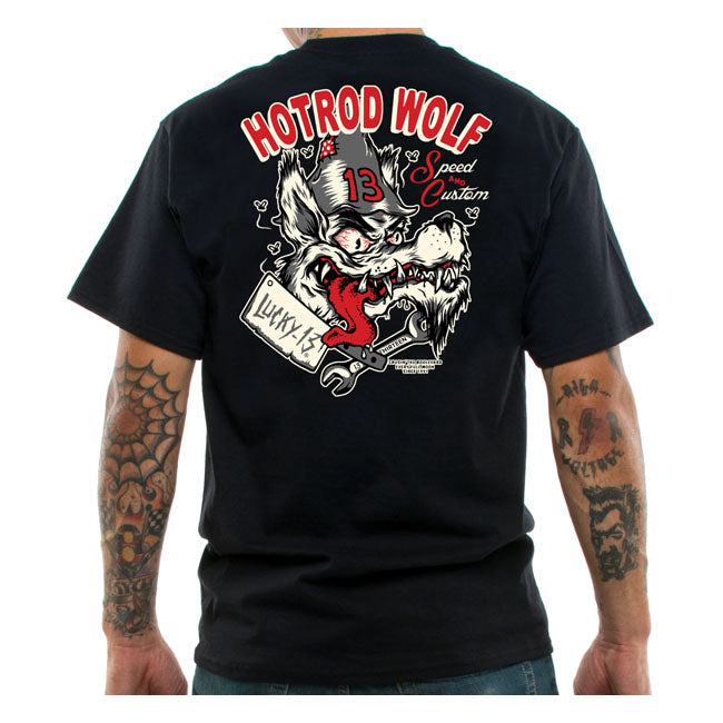 Lucky 13 The Hotrod Wolf t-shirt