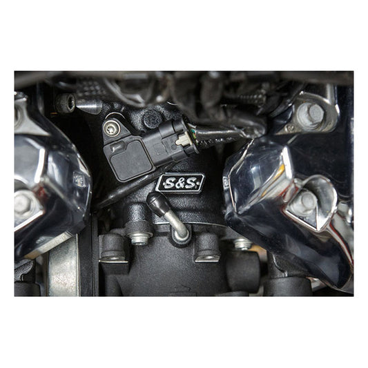 S&S, Premium M8 55mm CNC Ported Black Manifold