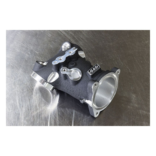 S&S, Premium M8 55mm CNC Ported Black Manifold