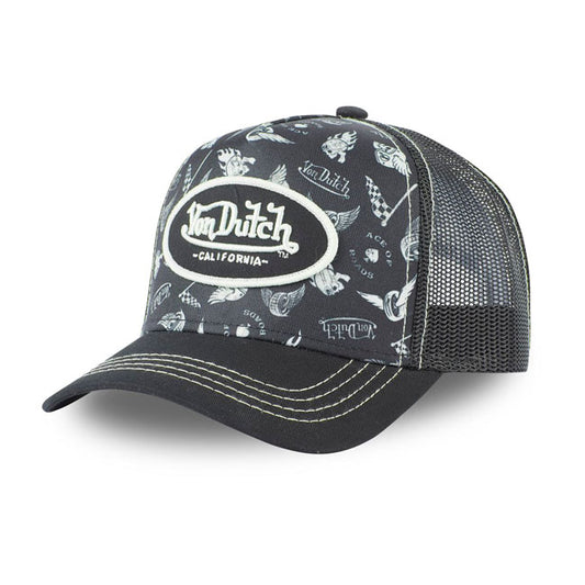 Von Dutch Lifestyle Cap Graphic Design Black/white