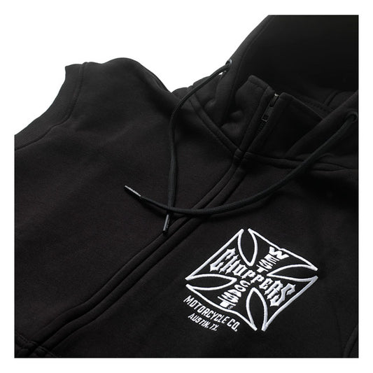 WCC OG ATX Sleeveless Zip Hoodie Black