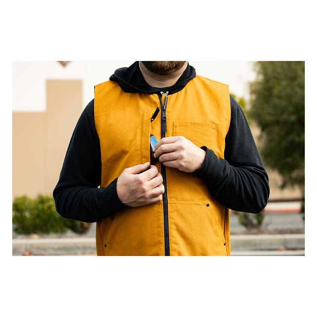 Biltwell 4 Speed vest gold from Biltwell at Pedro’s Parts