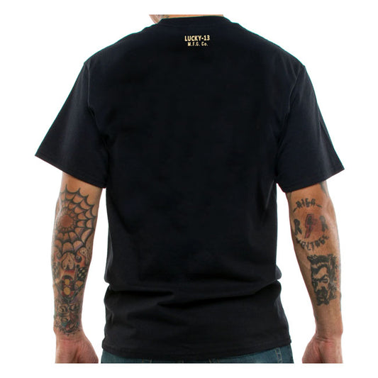 Lucky13 Pirate Skull t-shirt black