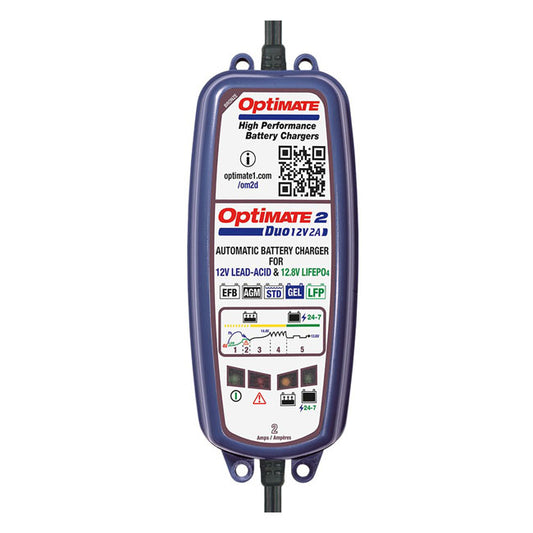 Tecmate, Optimate, 2 Duo 12V Battery Charger. Bronze