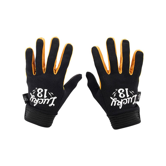 Lucky 13 Shocker Gloves - Black/Yellow - image 2