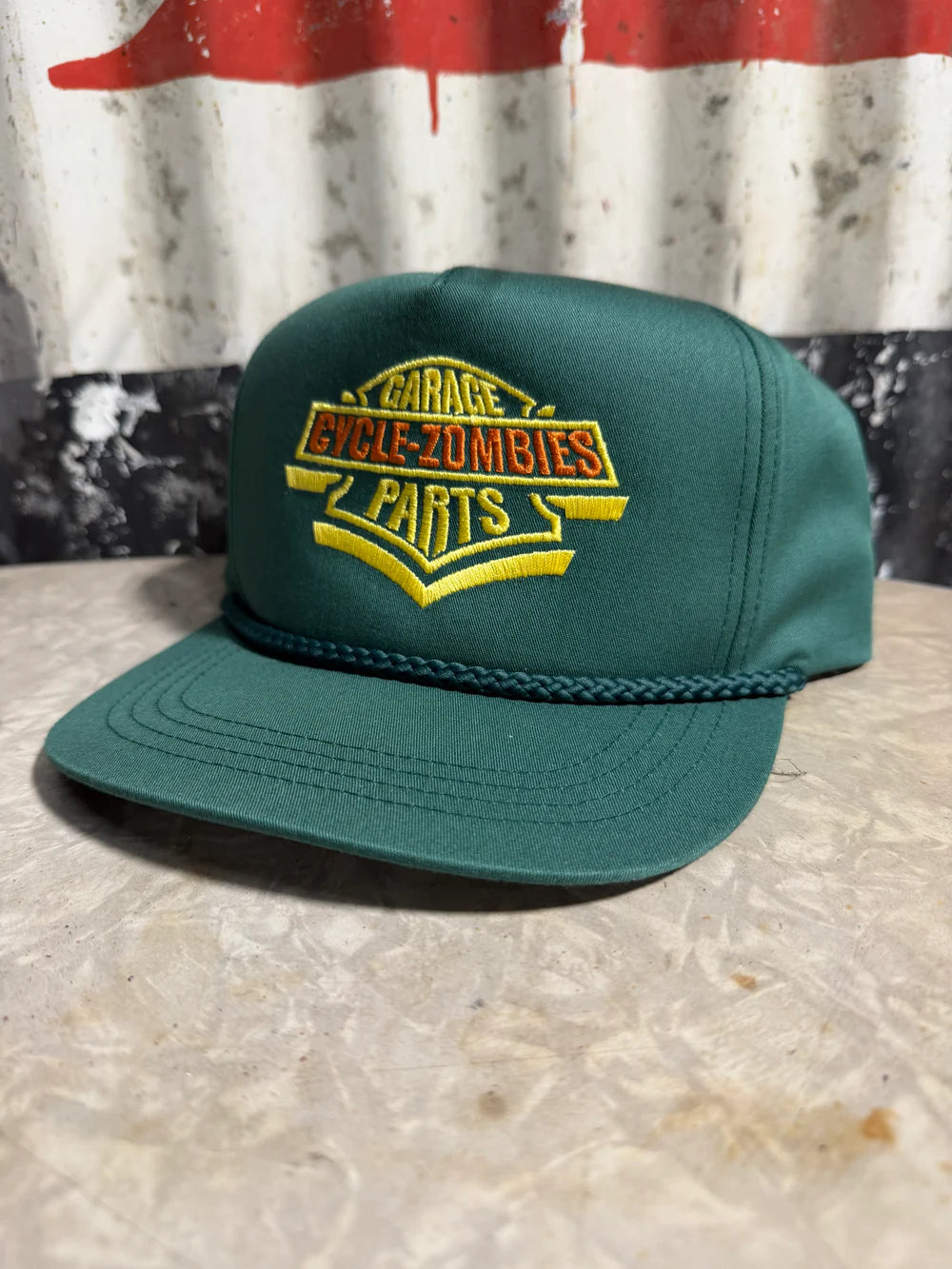 Cycle Zombies Badge Hat - Green
