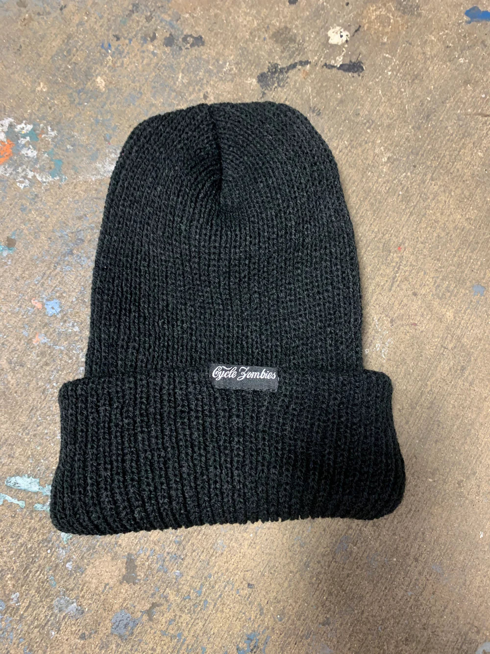 Cycle Zombies Script Label Beanie - Black