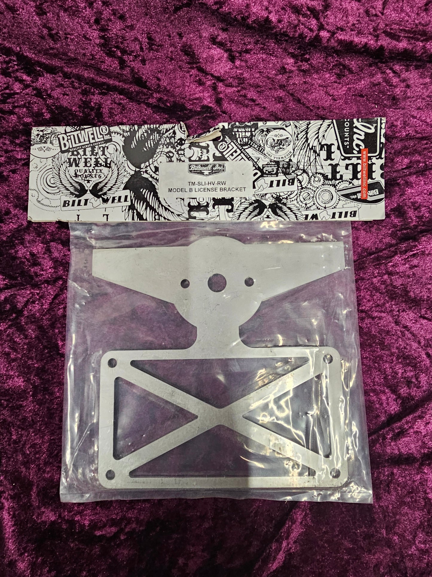 Biltwell Taillight/License Plate Model B Sissy Bar Bracket Universal