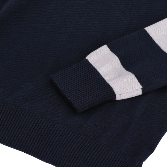 13 1/2 Outlaw half-zip sweater Navy/White