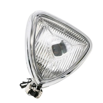 Triangle Chopper Spotlight. - Chrome, Clear Lens