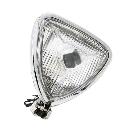 Triangle Chopper Spotlight. - Chrome, Clear Lens