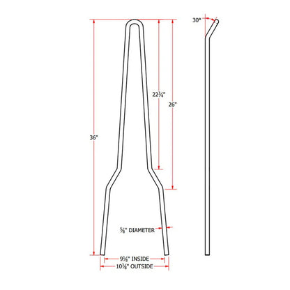 TC Bros Tall Kickback DIY Sissy Bar Kit