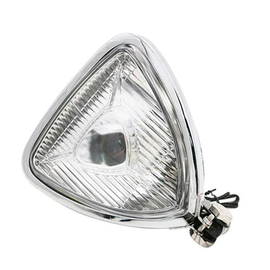 Triangle Chopper Spotlight. - Chrome, Clear Lens