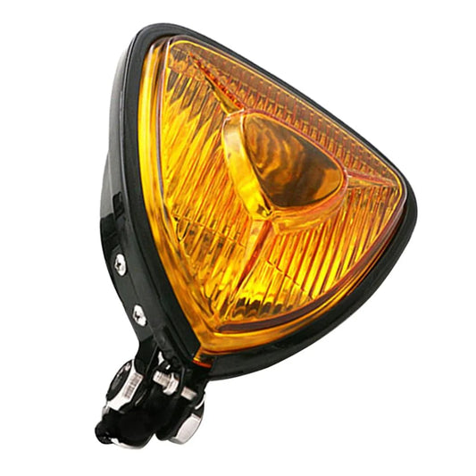 Triangle Chopper Spotlight. Black, Amber Lens.