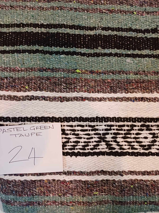 Falsa Mexican Blanket 73" x 48" Pastel Green