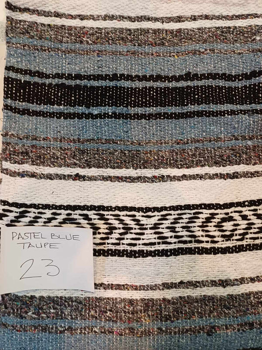 Falsa Mexican Blanket 73" x 48" Pastel Blue
