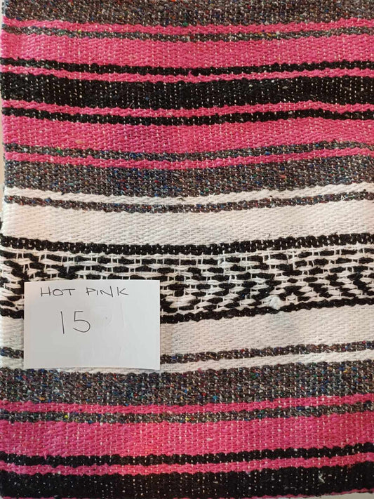 Falsa Mexican Blanket 73" x 48" Hot Pink