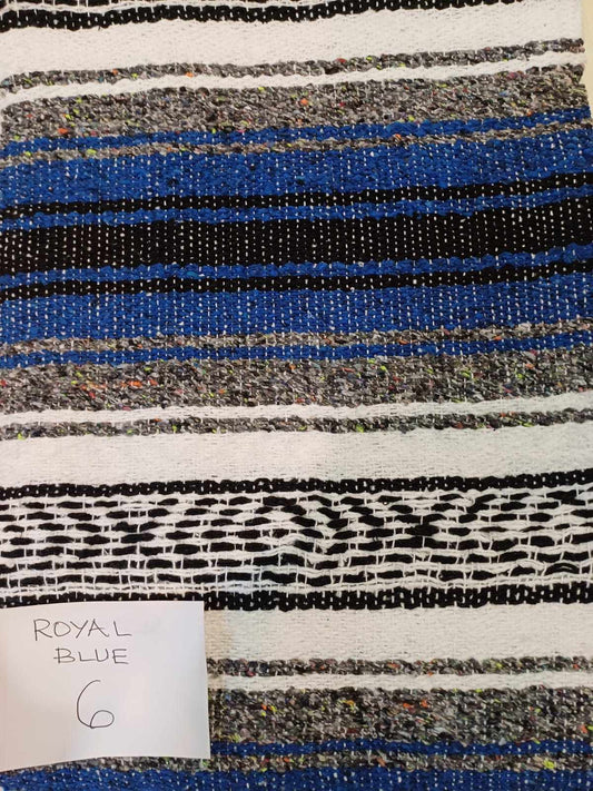 Falsa Mexican Blanket 73" x 48" Royal Blue