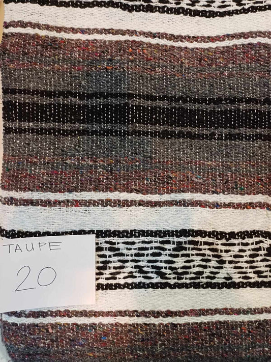 Falsa Mexican Blanket 73" x 48" Taupe