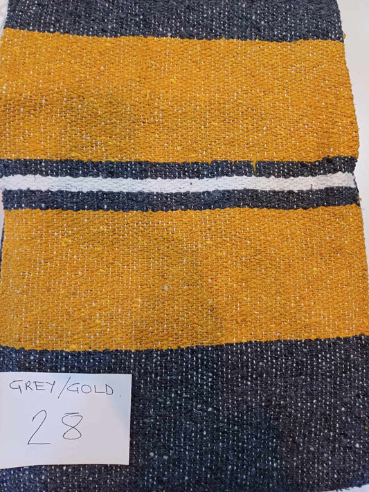 Falsa Mexican Blanket 73" x 48" Gold/Grey