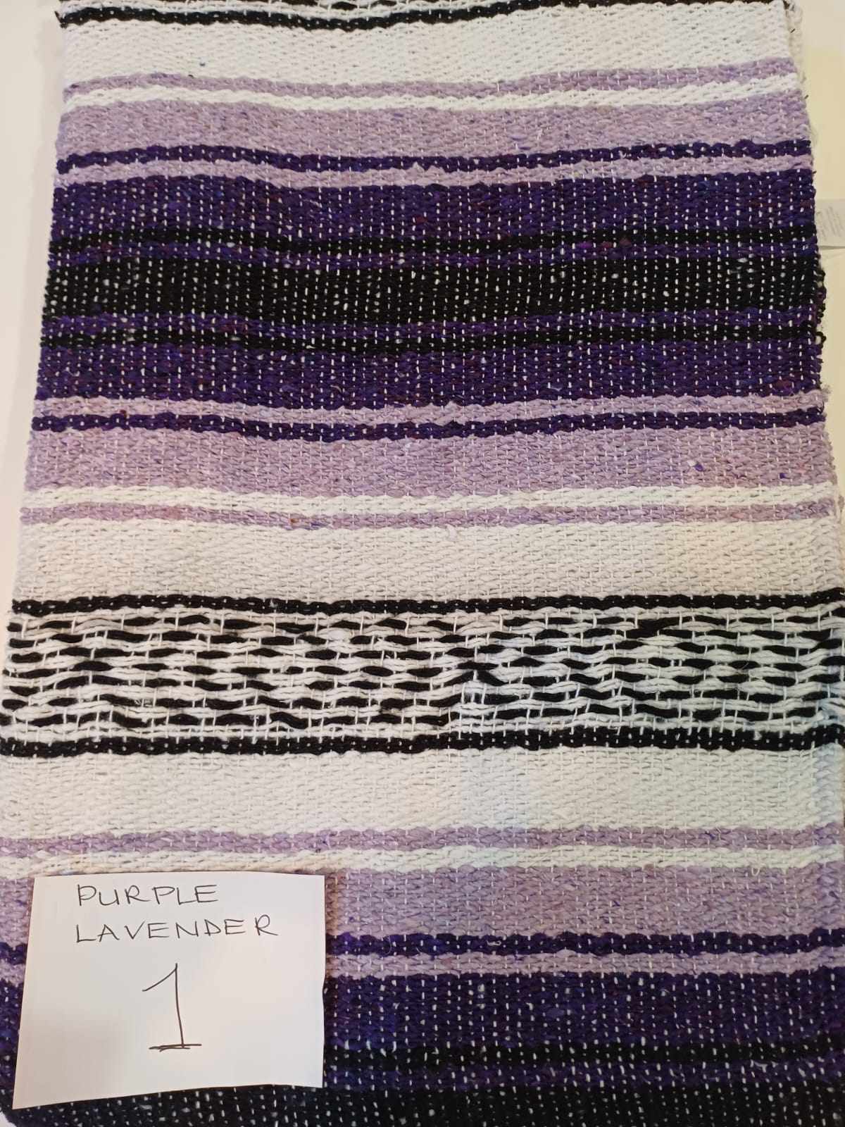 Falsa Mexican Blanket 73" x 48" Purple/ Lavender