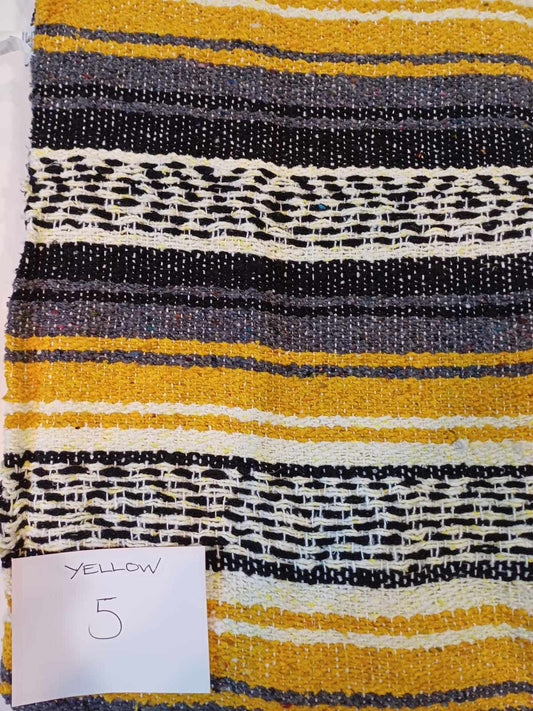 Falsa Mexican Blanket 73" x 48" Yellow