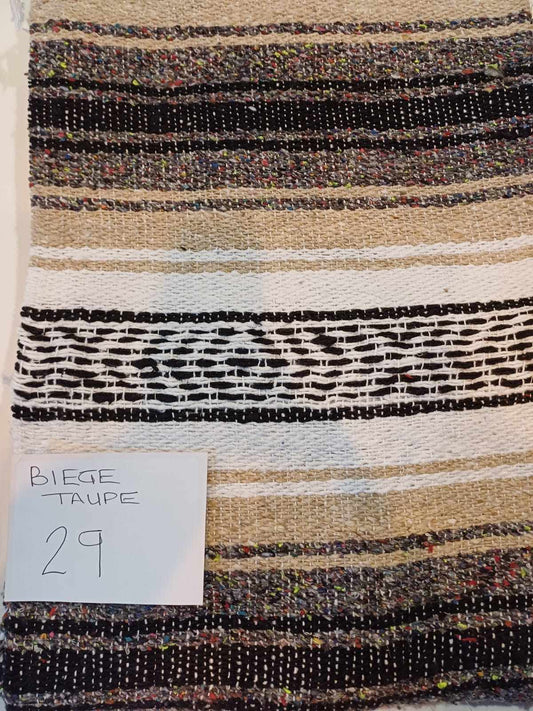 Falsa Mexican Blanket 73" x 48" Beige/Taupe