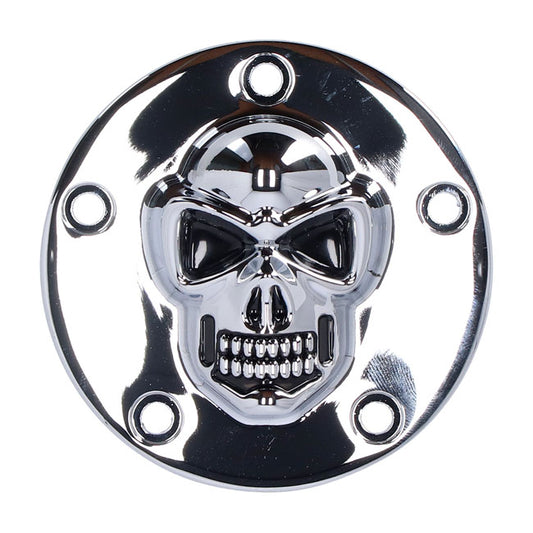 Skull Point Cover 5-hole. Chrome
