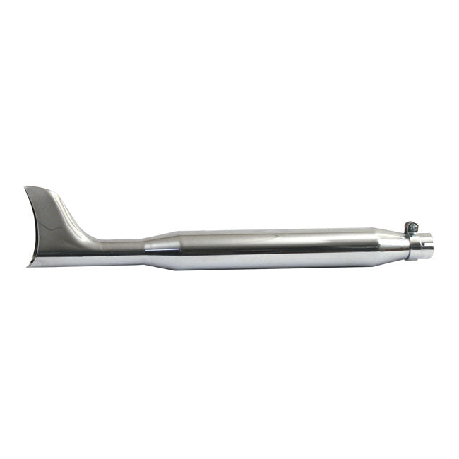Fishtail Universal Muffler 30" Long Chrome