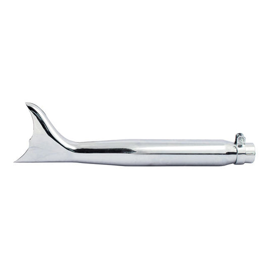 Batwing Fishtail Universal Muffler 22" Long Chrome