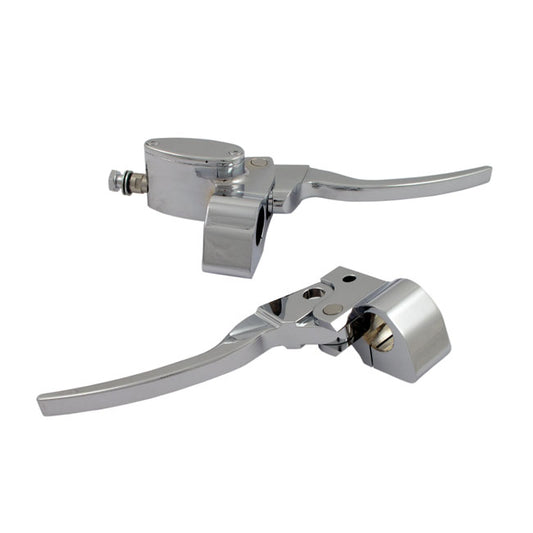 Custom Handlebar Control Kit Mech. Clutch. Chrome