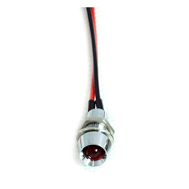 Custom LED Indicator Light. 1/4", Red