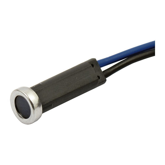 Custom 5/16" LED Indicator Light. Blue Lens