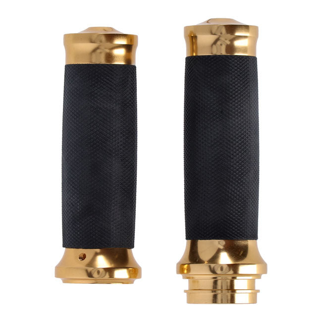 Handlebar Grip Set, Caliber. Gold