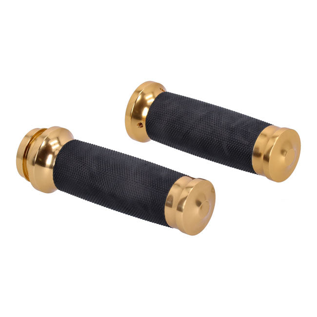 Handlebar Grip Set, Caliber. Gold