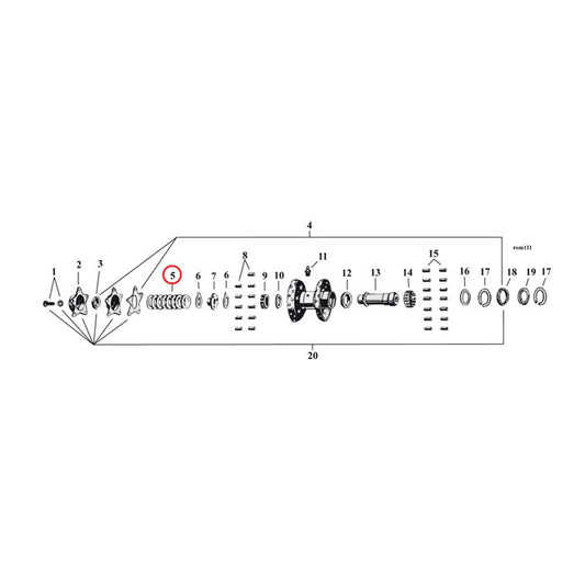 Star Hub, Adjustment shims.002"