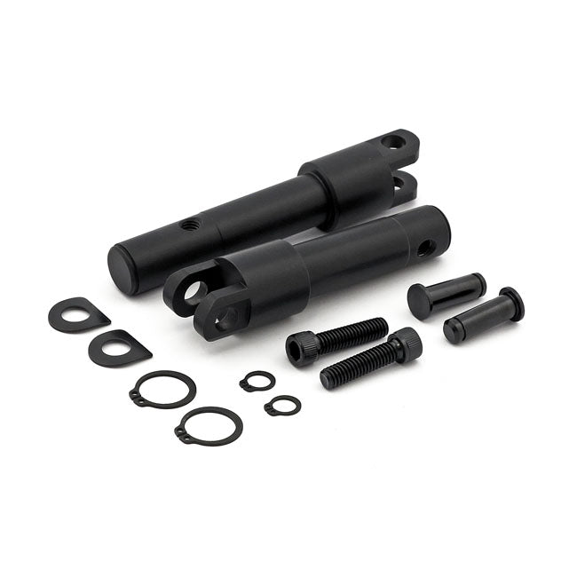 Foot Peg Conversion Bracket Kit. Std Length. Black