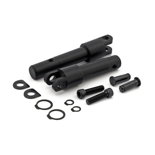 Foot Peg Conversion Bracket Kit. Std Length. Black