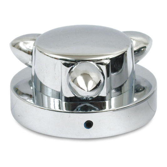 Kromett, Gas Cap Cover Large. Chrome