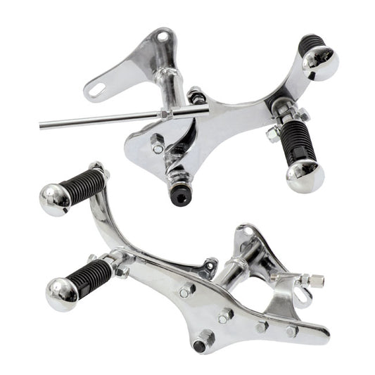 54-74 XL Sportster Forward Control Kit. Chrome