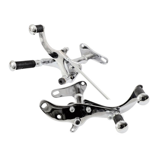 79-E84 XL Sportster Forward Control Kit. Chrome